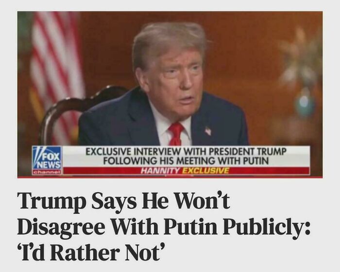 Former President Trump in an exclusive interview, sharing his views during a discussion about Putin and global events.