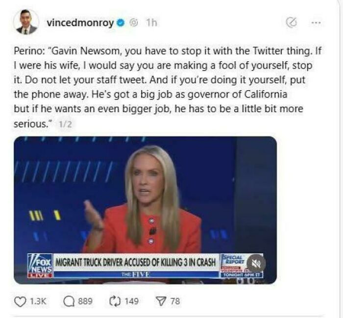 Screenshot of a tweet discussing a news segment, illustrating a notable attempt with unexpected results from the universe.