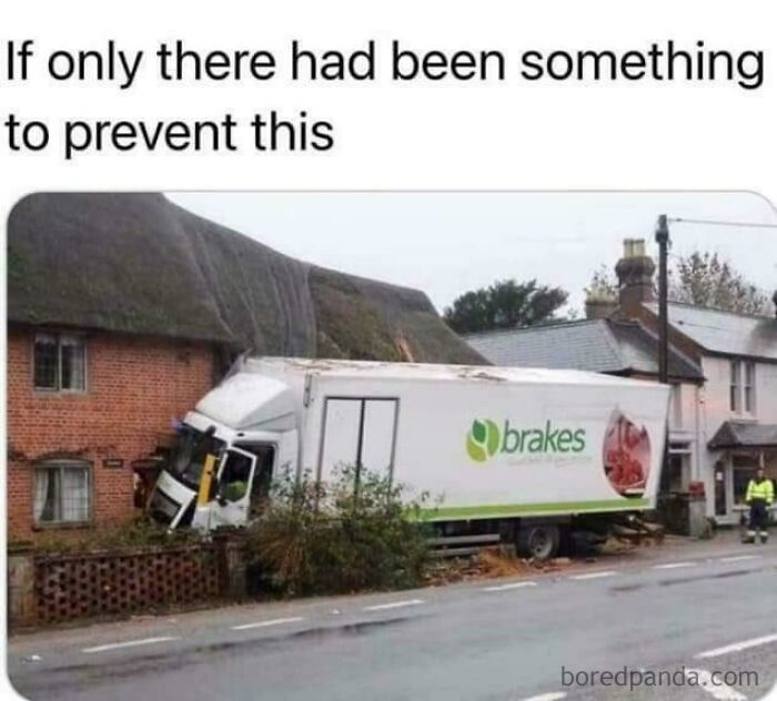Truck crashed into a house, demonstrating a major parking fail and the need for better prevention measures.