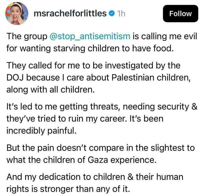 Screenshot of a social media post sharing a personal story about threats and human rights, illustrating there was an attempt but the universe had different plans.