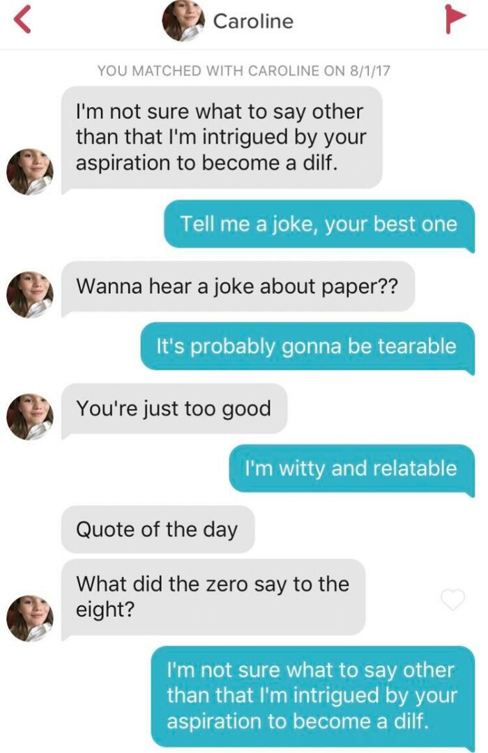 Chat conversation showing a witty exchange filled with jokes and clever responses highlighting sharp wit.