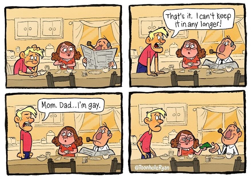 Twist-Tastic Laughs: Ryan Kramer’s Comics That Flip The Mundane On Its Head