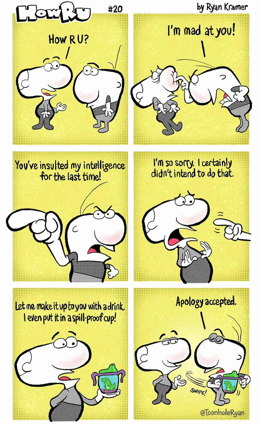 Twist-Tastic Laughs: Ryan Kramer’s Comics That Flip The Mundane On Its Head