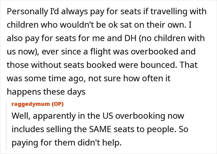 Online mom vents about 6-leg flight experience with a kid who traumatized her, sharing frustration over paid seats and overbooking.