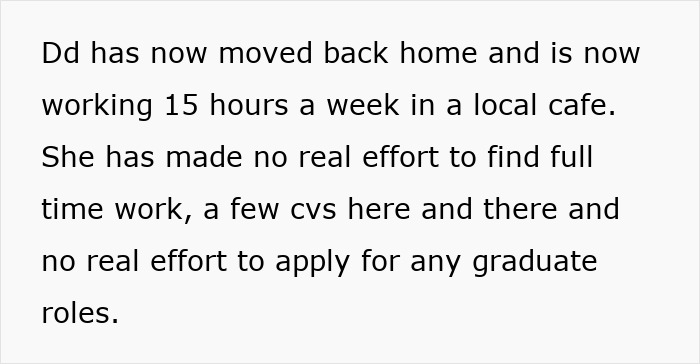 Text excerpt discussing a stepdad raising a girl from age 4 and her emotional distance at age 22.