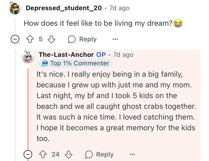 Reddit user shares how dating a rich guy changed her life, enjoying family moments and creating lasting memories.