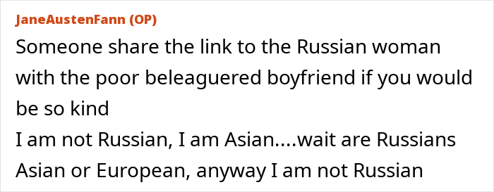 Text post showing a user discussing identity confusion, reflecting woman regrets trip with friend and husband tensions.