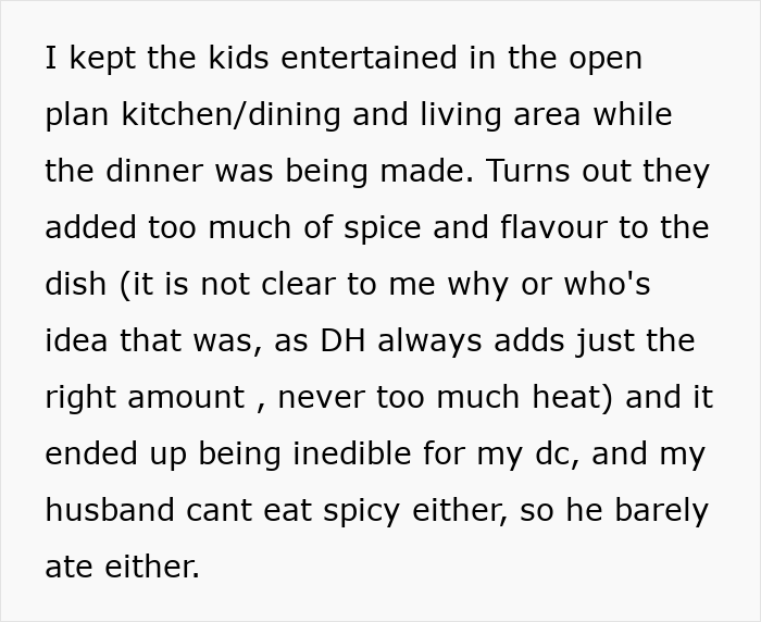 Woman regrets trip with friend and husband after dinner plans ruined by spicy food, causing tension and disappointment for family.