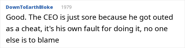 Comment discussing Chris Martin cheating scandal controversy, expressing blame and calling it a debacle.