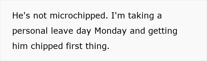 Text message screenshot discussing plans to microchip a dog amid debate on euthanasia controversy involving boyfriend and girlfriend.