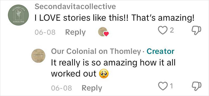 Comments expressing amazement and love for a story about a woman refusing to keep a painting after reading the message on the back. Comments expressing amazement and love for a story about a woman refusing to keep a painting after reading the message on the back.