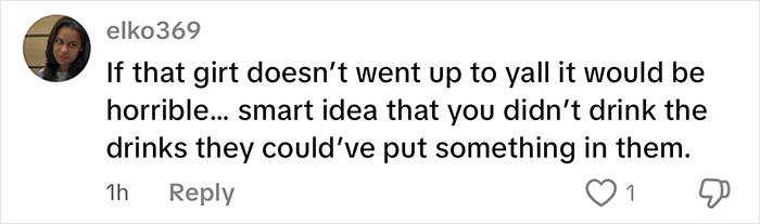 Comment warning about possible drink tampering, highlighting woman’s urgent warning after stranger saved her from trafficking. Comment warning about possible drink tampering, highlighting woman’s urgent warning after stranger saved her from trafficking.