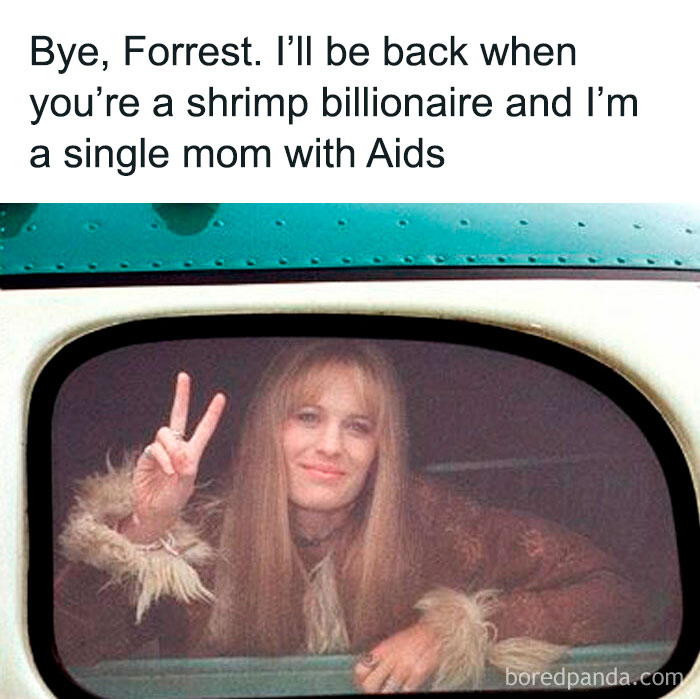 Woman making a peace sign from a car window in a 90s nostalgia club post about good old times.