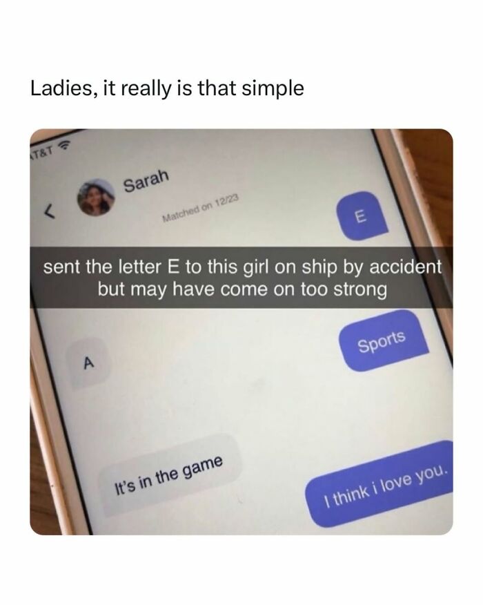 Text conversation showing a funny accidental message, part of entertaining posts and memes to fight boredom.