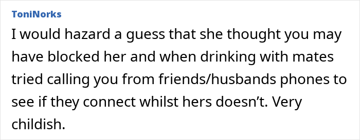 Comment discussing a woman turning flaky and sending a malicious voicemail after missing her friend&rsquo;s wedding.