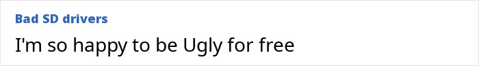 Text reading Bad SD drivers I'm so happy to be Ugly for free, highlighting concerns around Love Island Face trend and filler blindness warnings.