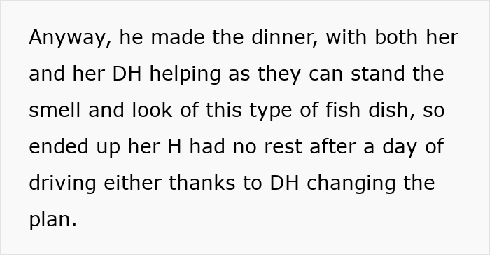 Text about a woman regretting a trip with friend and husband after plans change and tensions rise during the day.