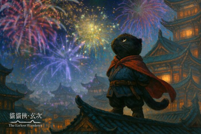 The Earless Wanderer: A Moment With Fireworks