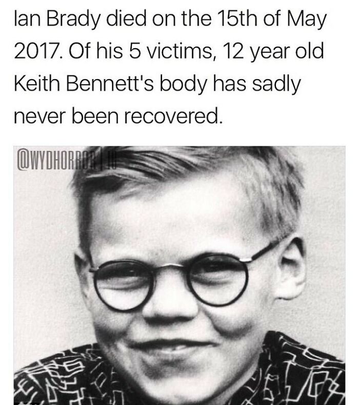 Black and white photo of a young boy with glasses, accompanying creepy facts to deprive somebody of sleep.