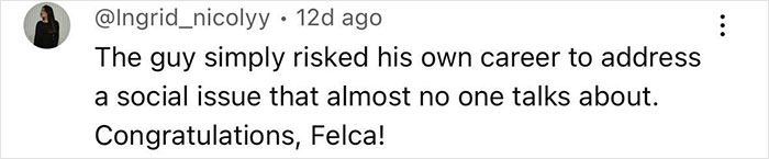 Screenshot of a social media comment addressing a sensitive social issue related to predators targeting children's social media.