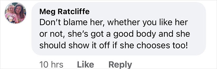 Comment defending Ellie Goulding's racy selfie, praising her body and supporting her choice to show it off amid romance rumors.