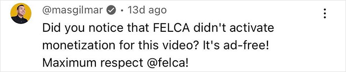 Screenshot of a social media comment discussing video monetization, illustrating predators targeting children's social media.