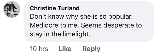 Fan comment criticizing Ellie Goulding&rsquo;s popularity amid racy selfie and romance rumors backlash.