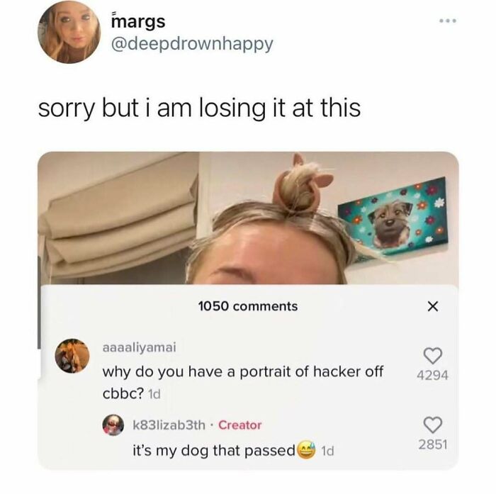 British memes showing quirky dog portrait humor with viral social media comments and reactions in chaotic UK meme culture.
