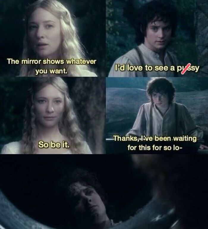 Scene from a movie meme showing a humorous interaction, fitting the chaos and laughter of random memes.