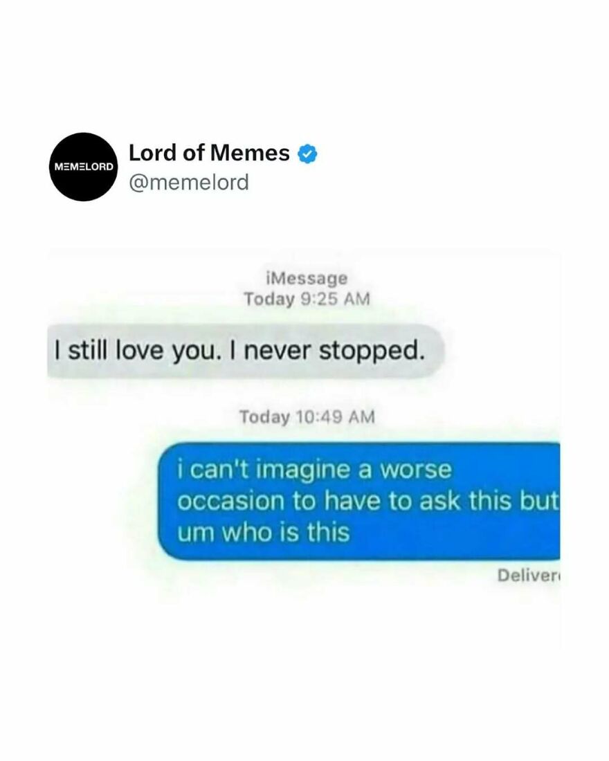 Text meme showing a funny text exchange, illustrating memes so good they might break your doomscrolling cycle.