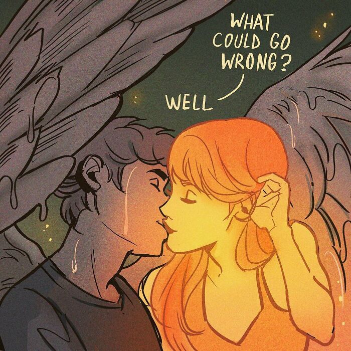 Teen Titans characters sharing a tender moment in Gabriel Picolo’s stunning visual storytelling of relatable young heroes.