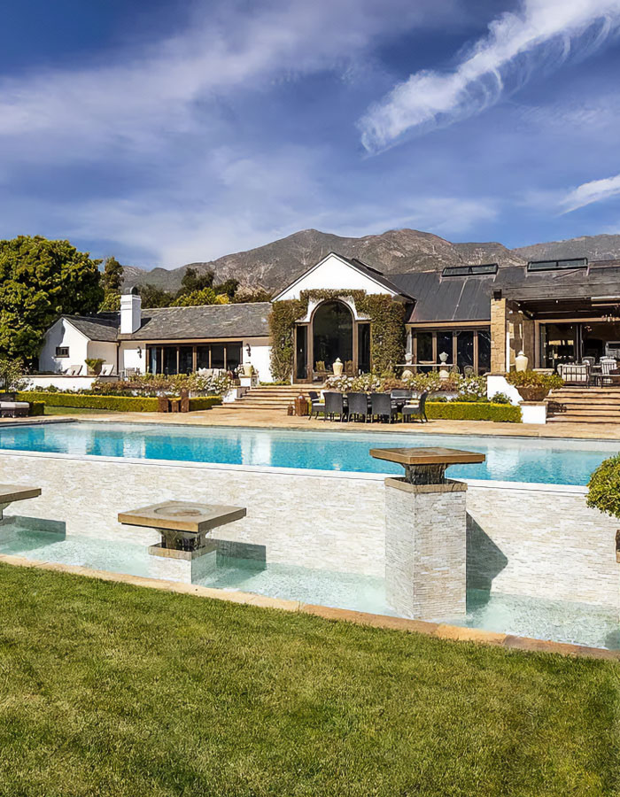 Luxury $15 million property rented by Chris Pratt with pool and mountain view in the background related to Katy Perry court case. - 4