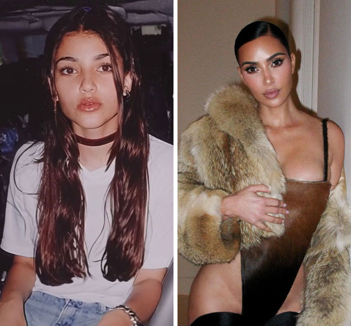 Kim Kardashian in a fur coat and brown outfit, highlighting her look before and after traveling to Mexico for surgery. Kim Kardashian in a fur coat and brown outfit, highlighting her look before and after traveling to Mexico for surgery.