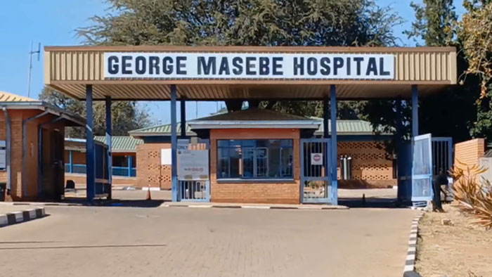 George Masebe Hospital entrance where victims of a mass circumcision ceremony were treated after lives were claimed. - 6