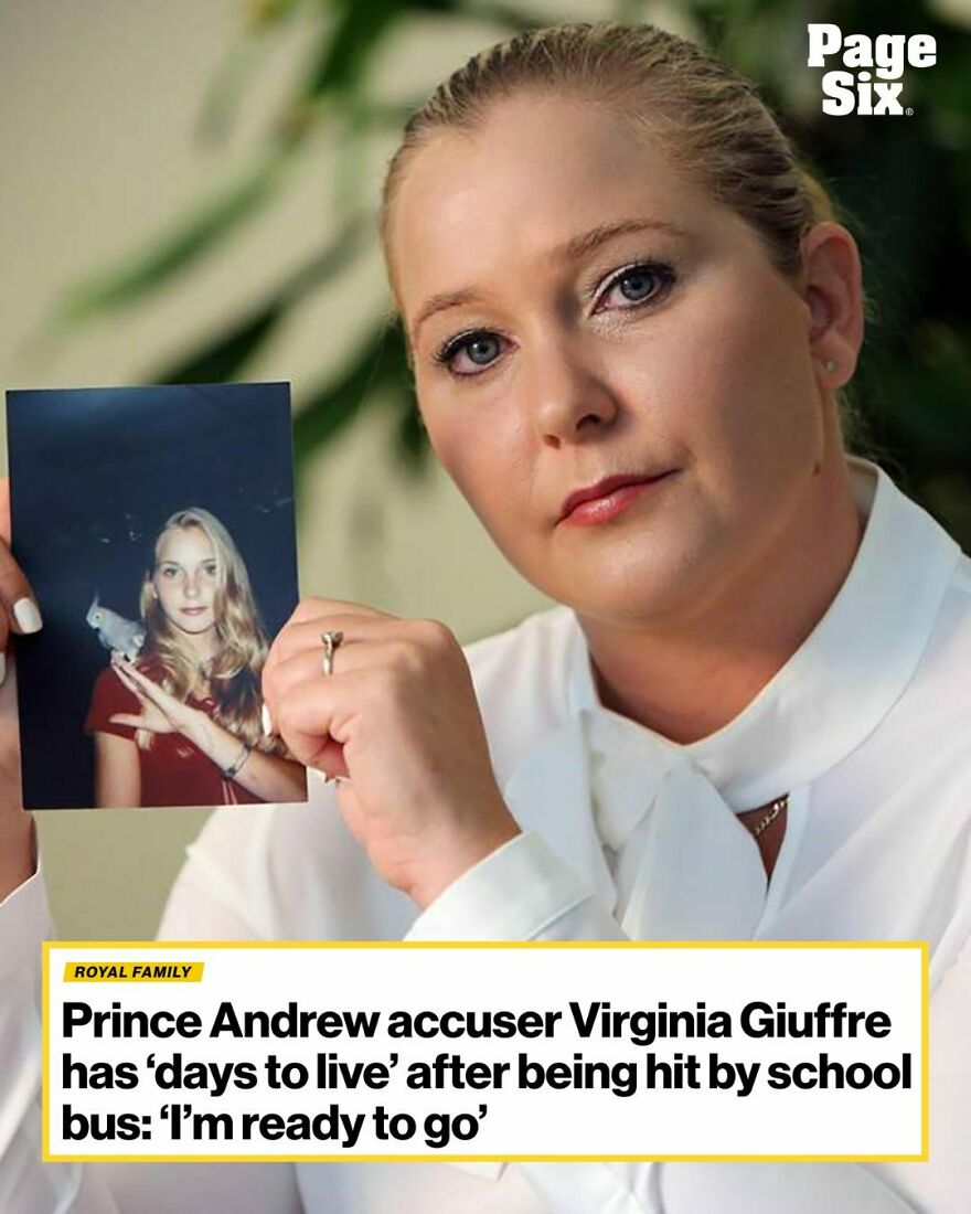 Virginia Giuffre holding a photo, illustrating Epstein Island allegations related to Stephen Hawking and separating fact from fiction.