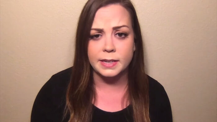 A woman with long brown hair speaking in a video, illustrating one of the videos that don’t seem special without context. - 31
