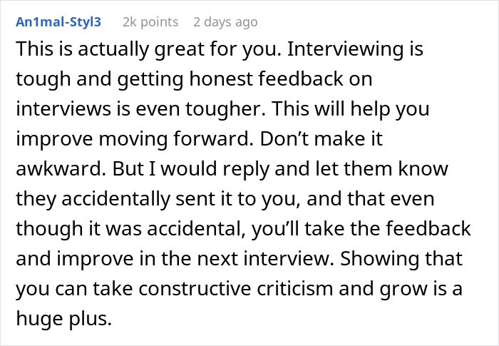 Screenshot of a woman receiving an email inviting her to a second interview and viewing an unintended video file.