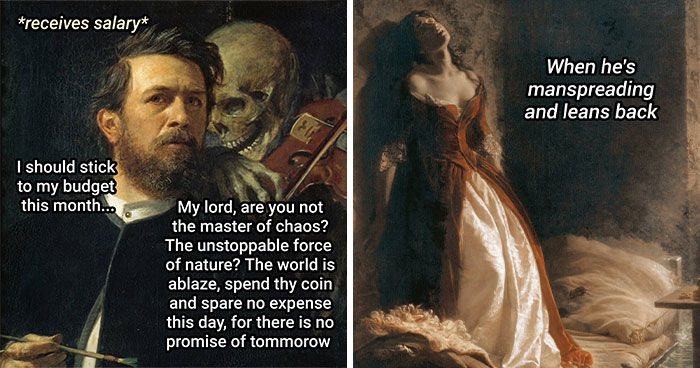 50 Classical Paintings Turned Into Hilarious Memes By “Art Memes Central” (New Pics)