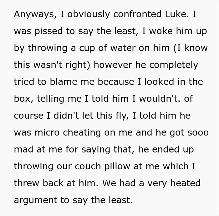 Text excerpt from a heated argument in a marriage about micro cheating and confronting issues related to husband’s ex. Text excerpt from a heated argument in a marriage about micro cheating and confronting issues related to husband’s ex.