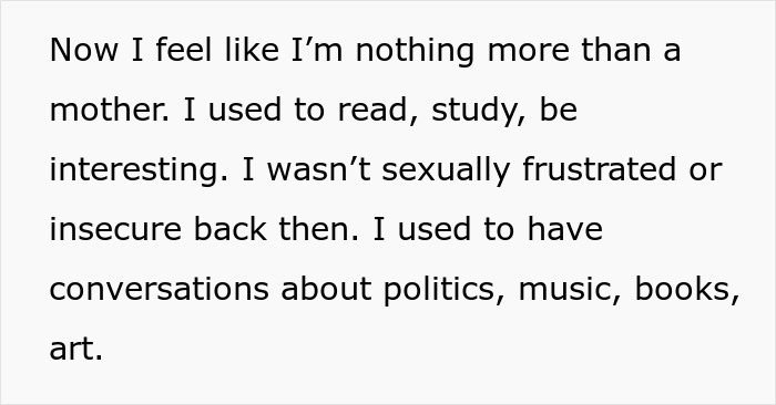 Woman feeling emotionally distant and insecure after husband confesses love for his colleague, reflecting on lost identity.