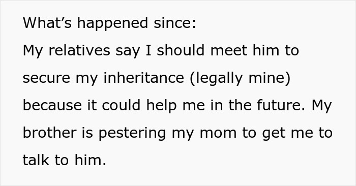 Text discussing a man getting sick when eating food his dad touched and questioning if it&rsquo;s intentional.