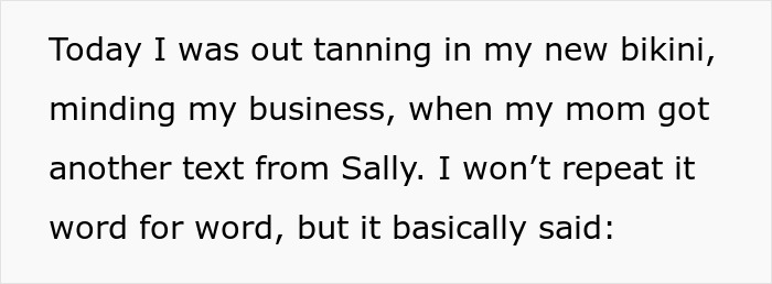 Person wearing bikini in their own yard enjoying tanning and relaxing outdoors on a sunny day.