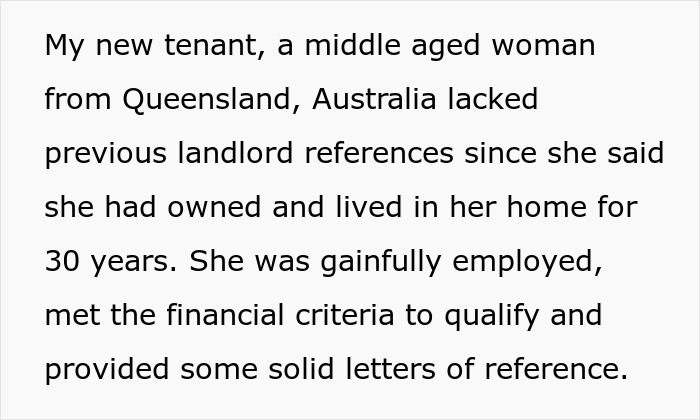 Middle-aged woman quits paying rent and wrecks apartment, landlord creates website to defame her in revenge.