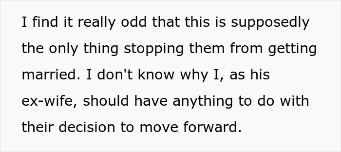 Woman Doesn’t Get What Her Last Name Has To Do With Ex Not Being Able To Get Married Again Woman Doesn’t Get What Her Last Name Has To Do With Ex Not Being Able To Get Married Again