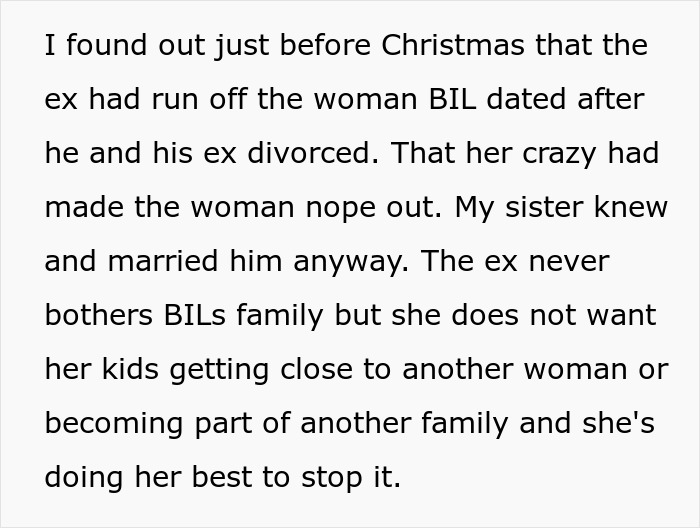Man schedules wedding to avoid BIL’s nightmare ex who keeps ruining family events and causing tension. - 8