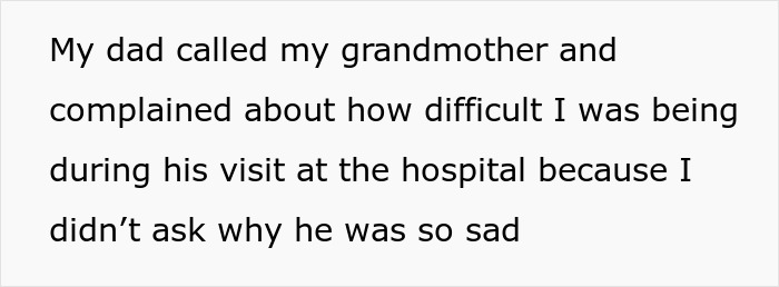 Text describing a woman appalled by dad’s reaction to her giving birth to his dead grandchild, highlighting family tension. Text describing a woman appalled by dad’s reaction to her giving birth to his dead grandchild, highlighting family tension.