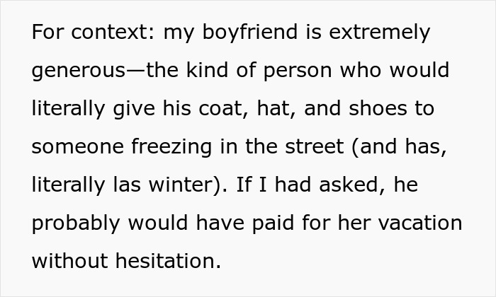 Cousin Tells Woman To Cover $4,000 Family Vacation, Labels Her Selfish When She Refuses Cousin Tells Woman To Cover $4,000 Family Vacation, Labels Her Selfish When She Refuses