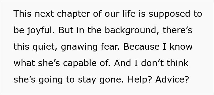 Text about a woman fearing her mother-in-law might be poisoning her and concerns over pregnancy changing their relationship. Text about a woman fearing her mother-in-law might be poisoning her and concerns over pregnancy changing their relationship.