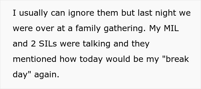 Working mom reacts to in-laws underestimating her challenges with once-a-week daycare and parenting balance. - 10