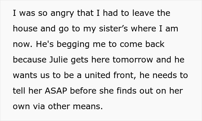 Angry wife leaves home after husband brings home a bonus stepdaughter, disrupting promised quiet life with two kids.